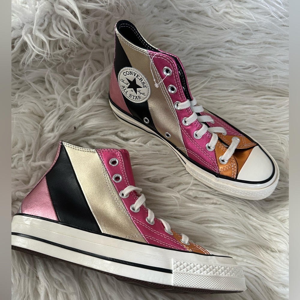 Converse Chuck 70 Hi 'Metallic Rainbow' 565866C ladies size 7 NEW